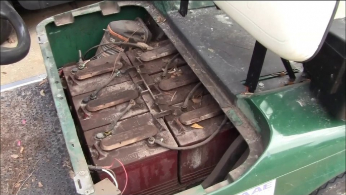 Example Of Neglected Golf Cart Batteries Video By Best Buy Golf Carts in North Florida