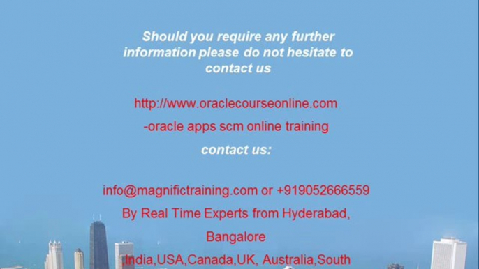 oracle apps scm Online Training in Alaska