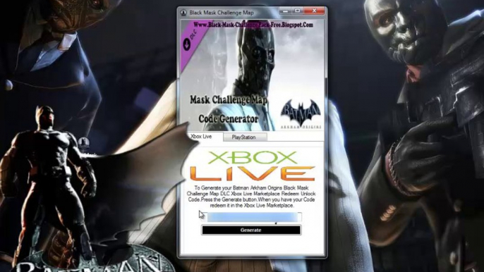 Install/ Unlock Batman Arkham Origins Black Mask Challenge Map DLC Code PS3 Free