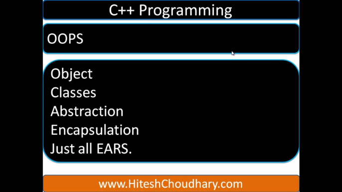 encapsulation in c++ object oriented programming