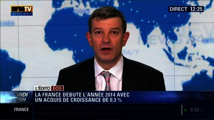 L'Édito éco de Nicolas Doze: Croissance en 2013: La France a fait mieux que prévu - 14/02