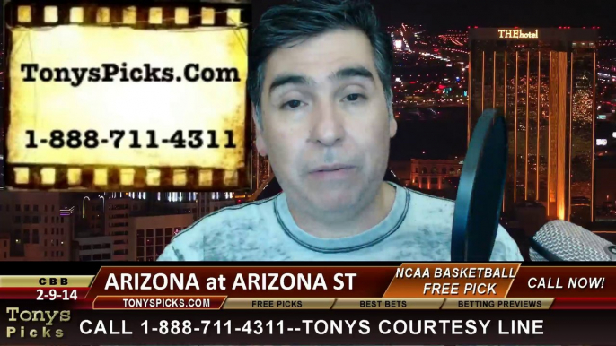 Arizona Wildcats vs. Arizona St Sun Devils Pick Prediction NCAA College Basketball Odds Preview 2-14-2014