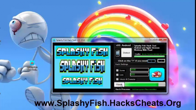 Splashy Fish Hacks 2014 No rooting Best Version Flappy Bird Score Hack