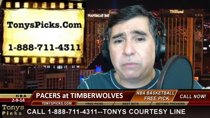 Minnesota Timberwolves vs. Indiana Pacers Pick Prediction NBA Pro Basketball Odds Preview 2-19-2014