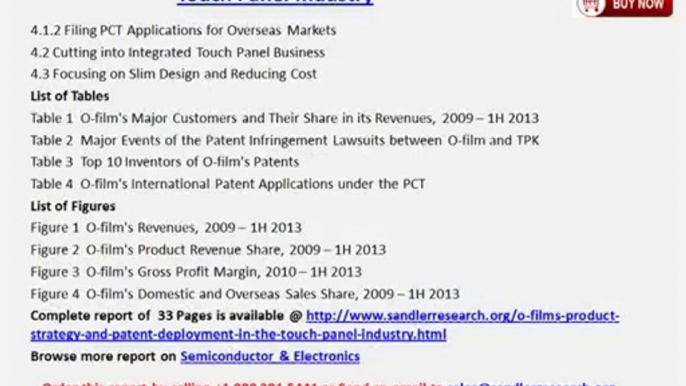 O-Film's Product Strategy and Patent Deployment in the Touch Panel Industry