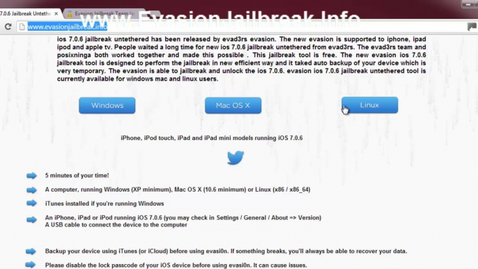 Comment Jailbreak Untethered iOS 7.0.6 avec Cydia Installer Utilisation Evasion