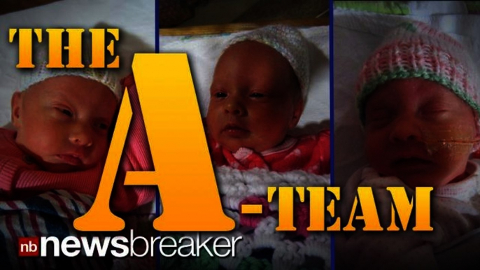 THE A-TEAM: Mother Gives Birth to 1 in a Million Identical Triplets