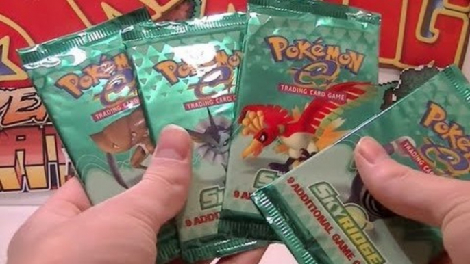 Opening 4 Pokemon Skyridge E-Reader Booster Packs (Great Pulls!)