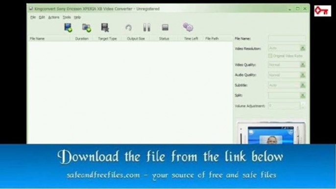 KingConvert Sony Ericsson XPERIA X8 Video Converter 5.3 Full Version with Crack Download For PC