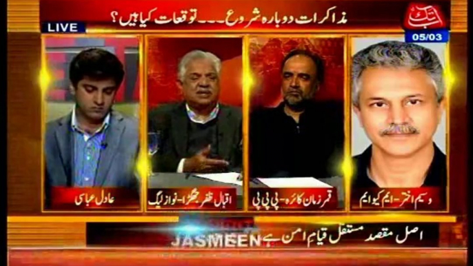 ABB TAKK Table Talk Adil Abbasi with Waseem Akhtar (05 March 2014)