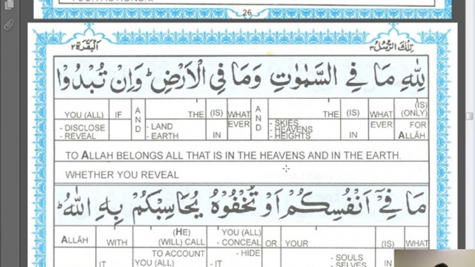 Class 11 - part B - Final class - last two verses of Albaqarah verses 282 - 286 Tafsir and Word Analysis AlBaqarah - Semester 3