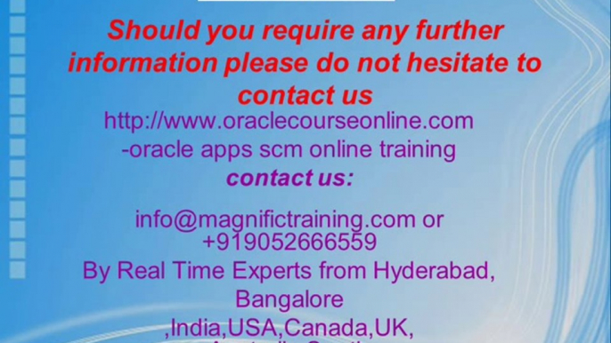 oracle apps scm online training