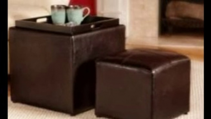 Convenience Concepts Designs-4-Comfort Park Avenue Single Ottoman with Stool