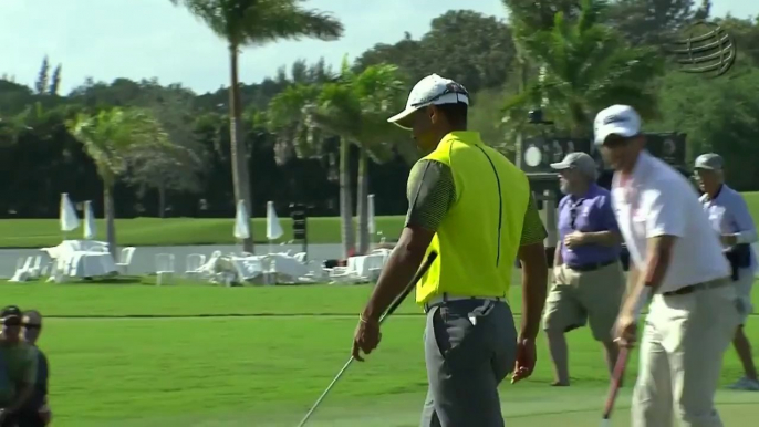 Tiger Woods met un birdie de 91 pieds... Enorme ce golfeur!