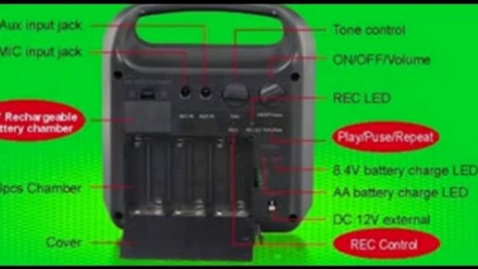 Hisonic Rechargeable & Portable PA Wireless System, HS110R