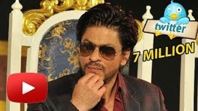 Shahrukh Khan Tops Twitter Chart With 7 Million Followers !