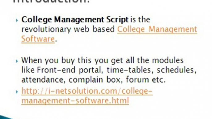 College management software, college management script, college management system