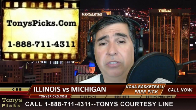 Michigan Wolverines vs. Illinois Fighting Illini Pick Prediction NCAA College Basketball Odds Preview 3-14-2014