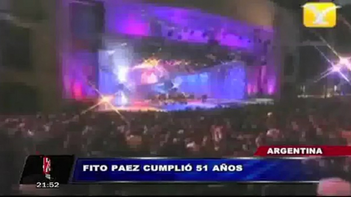 Cantante argentino Fito Páez festejó su cumpleaños número 51