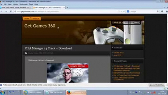 FIFA Manager 14 Crack keygen patch 100 Working Free Download Update March 2014 - YouTube