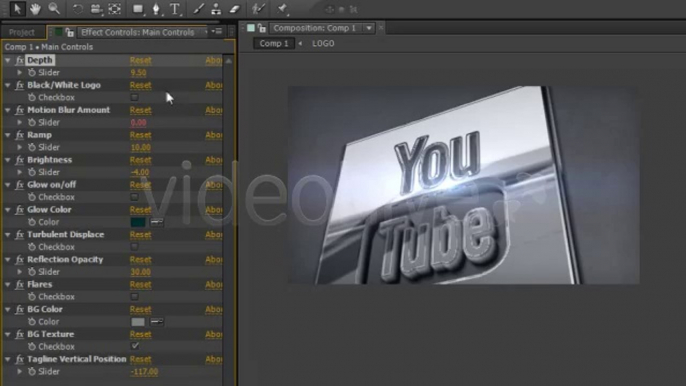 Metallic Reveal - After Effects Template