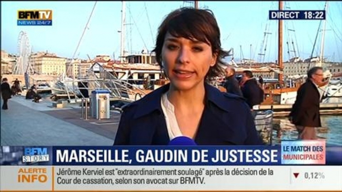 BFM Story: Élections municipales de 2014 à Marseille: Jean-Claude Gaudin arriverait en tête au premier tour selon un songade CSA - 19/03