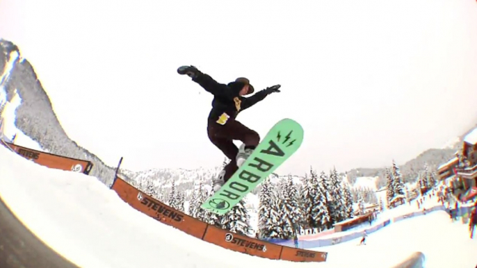 Crazy young riders at the Volcom Stones Peanut Butter and Rail Jam