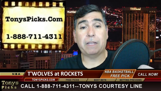 Houston Rockets vs. Minnesota Timberwolves Pick Prediction NBA Pro Basketball Odds Preview 3-20-2014