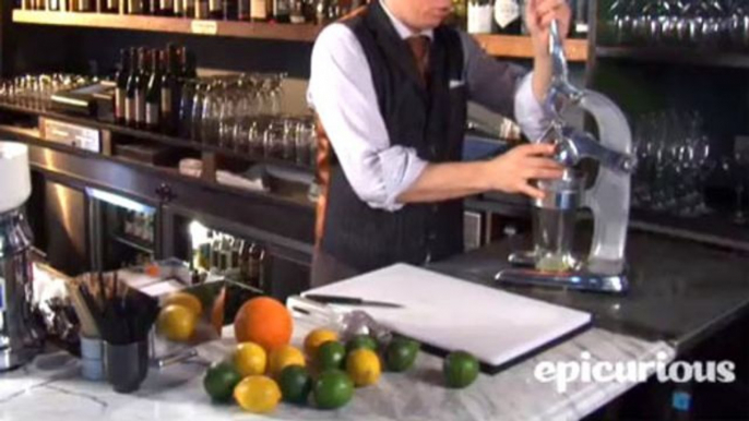 Epicurious Cocktails - How to Make Fresh Juice for Cocktails