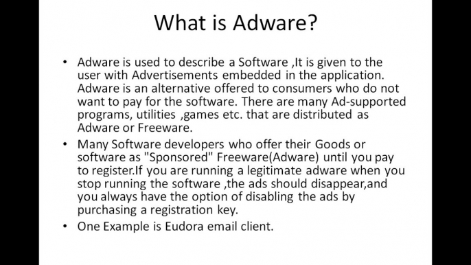 What is ADWARE,SPYWARE and MALWARE?