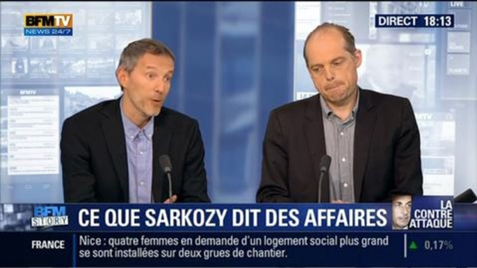 BFM Story: La contre-attaque de Nicolas Sarkozy au sujet des écoutes téléphoniques: "les écoutes sont un moyen d'investigation comme les autres", Gérard Davet - 21/03