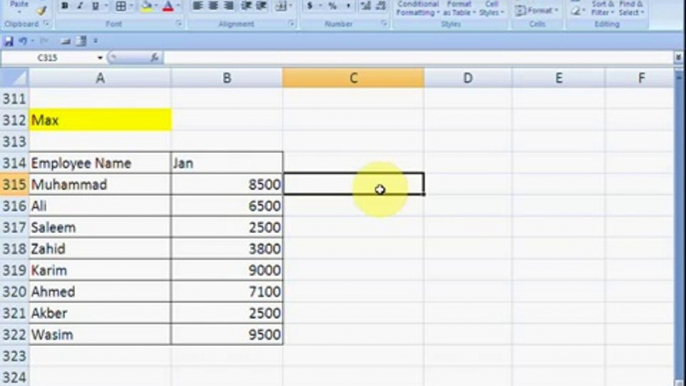 Excel Formulas Lecture 15 - by Mr. Mubashar