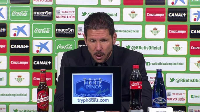 Simeone no reprocha las decisiones arbitrales