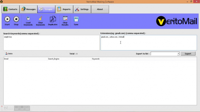 VeritoMail Email Marketing Software - Free Email & Lead Extractor