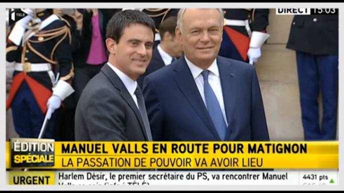 Valls succède à Ayrault à Matignon