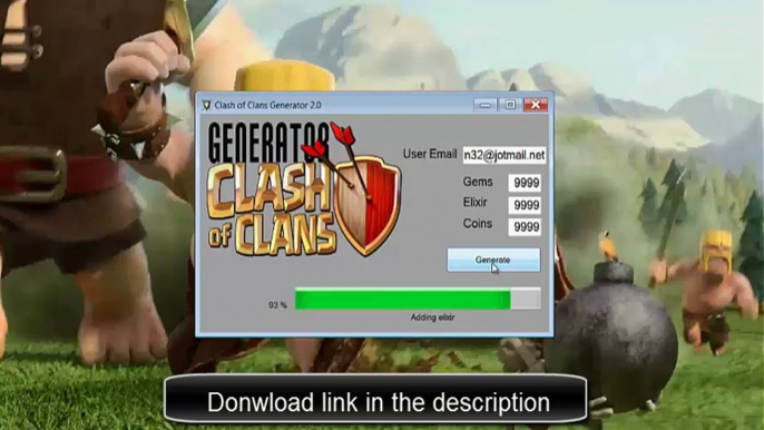 Clash of Clans Hack Free Gems Elixir & Coins Generator