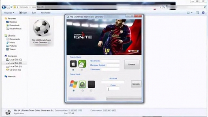 FIFA 14 Coin générateur FIFA 14 Ultimate Team pièces de triche et les points pirater