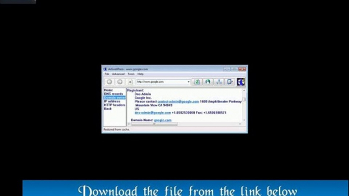 Get Active Whois 3.4 Serial Number Free Download