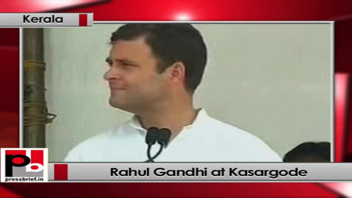 Rahul Gandhi at Kasargode, Kerala