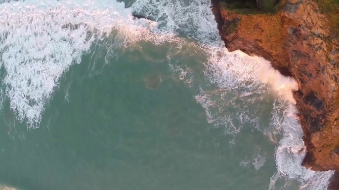 Des images magnifiques filmées au Drone : la côte anglaise, Magique!