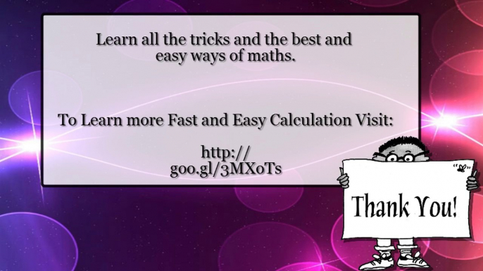 best way to solve vedic maths magic tricks Easy Calculation