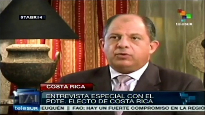 Pdte. electo de Costa Rica preocupado por la pobreza y el desempleo