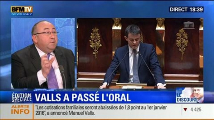 BFM Story - Édition spéciale sur le discours de Manuel Valls à l'Assemblée nationale - 08/04 2/7