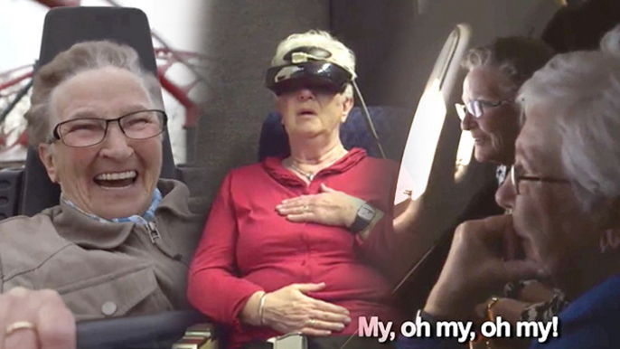 Vodafone Firsts Takes Two Grandmothers On Their Very First Flight
