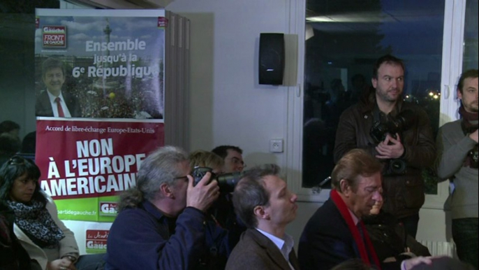 Jean-Luc Mélenchon présente ses voeux à la presse