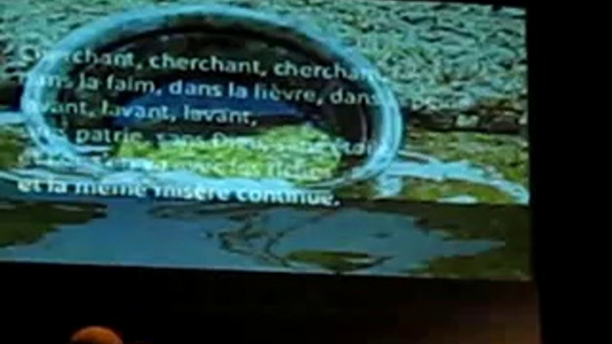 Splendeur et mort de Joaquin Murieta Troisième tableau : "Le Chili atteint l'or", "Buscando" Texte Pablo Neruda, musique Sergio Ortega. Choeur de Givors