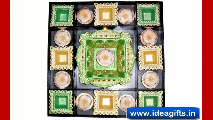 DIYA & FRAGRANCE CANDLE GIFT PACKS - Diwali Gifts for Corporate companies with Box Packing.