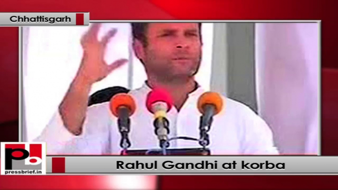 Rahul Gandhi at Korba, (Chhattisgarh)