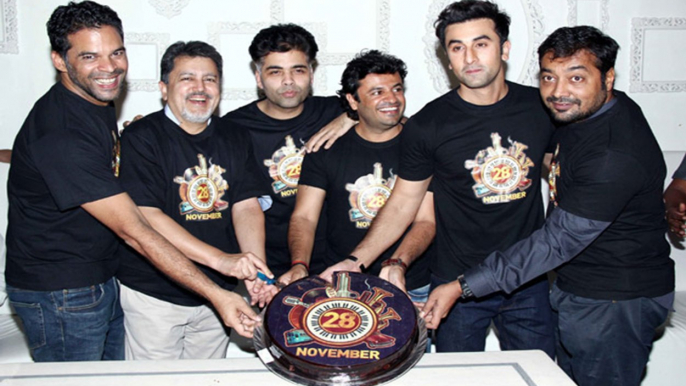 Ranbir Kapoor, Karan Johar, Anurag Kashyap at 'Bombay Velvet' wrap up Party