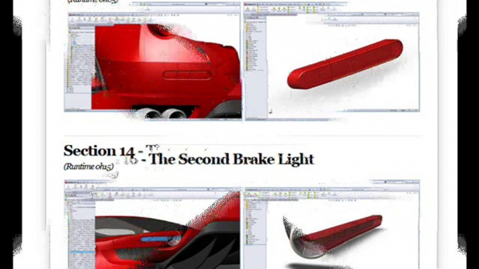 Solidworks Step-by-step Video Tutorial for Surface Modeling